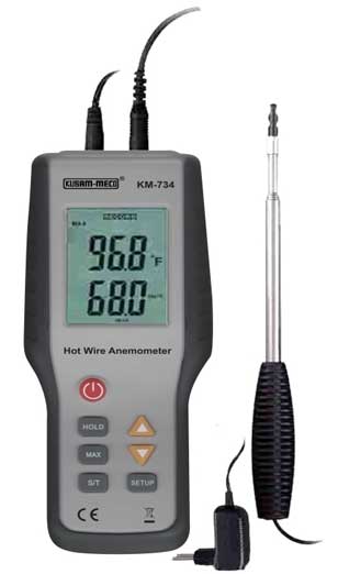 Hot Wire Thermal Anemometer