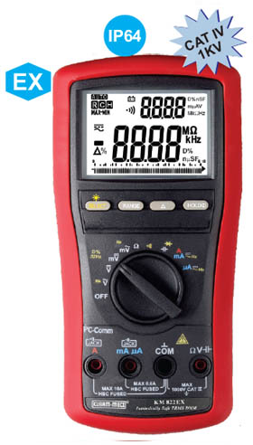 Intrinsically Safe TRUE RMS Digital Multimeter With PC Interface