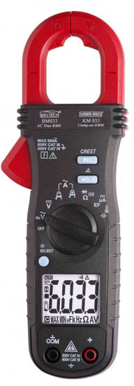 AC True RMS Digital Clampmeter with EF-Detection
