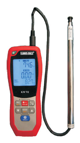 Irthermo-Anemometer With Built-In Infrared Thermometer